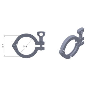 Smart™ Clamp met 1-poort voor  50,80x1,65mm buis